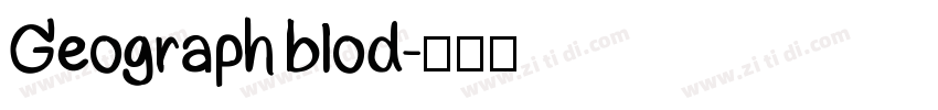 Geograph blod字体转换